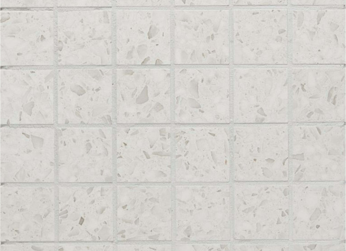 Terrazo in White Mosaic