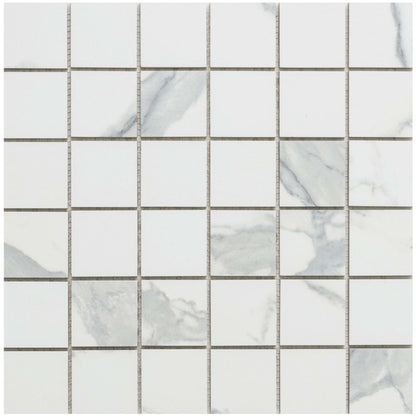 Florencia Silk in Calacatta Mosaic Tile
