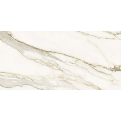 Florencia Silk in Calacatta Gold 12x24 Tile