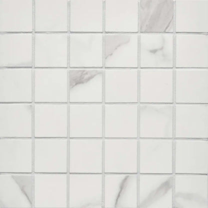 Themar in Statuario V Mosaic Tile