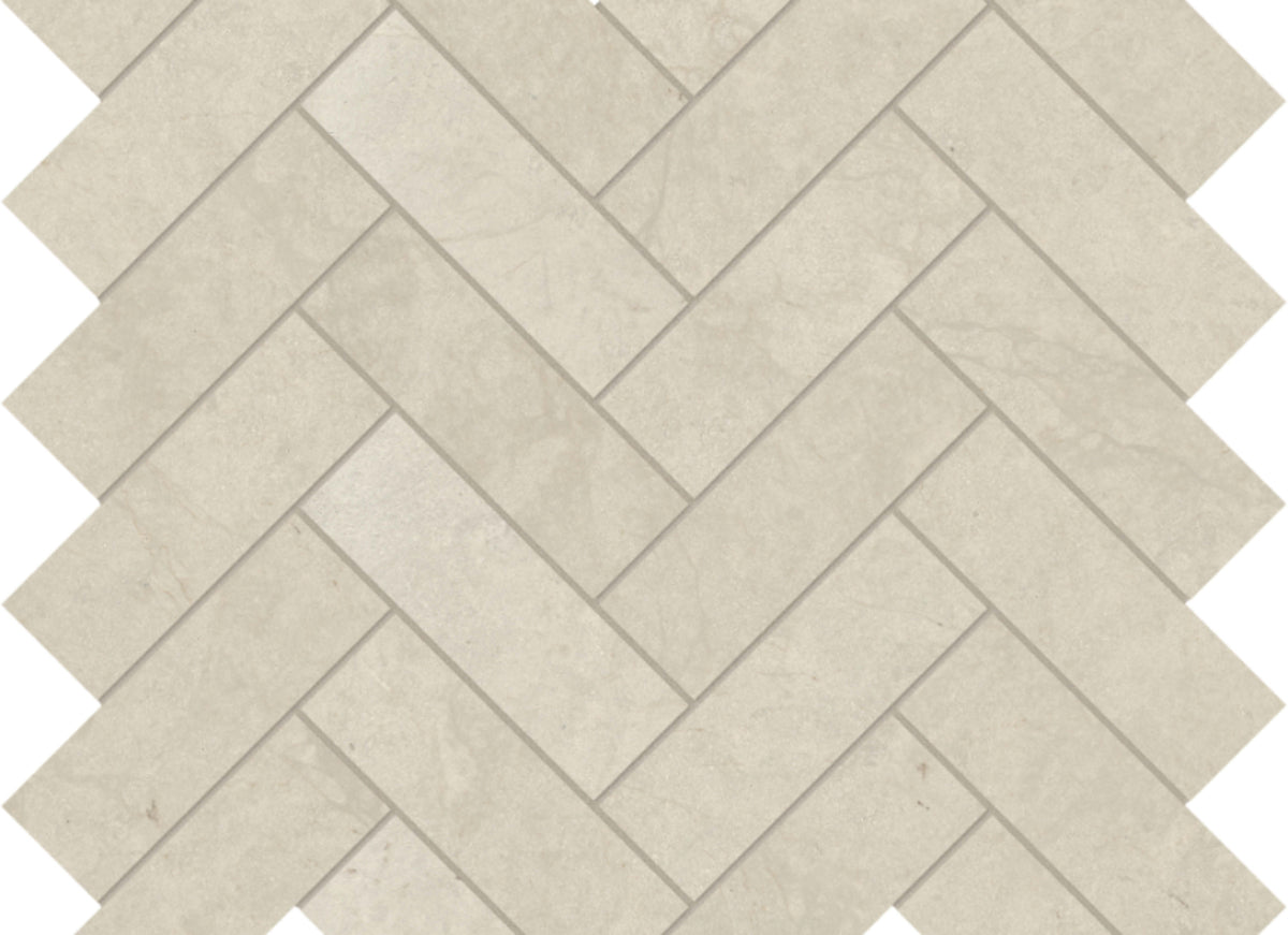 Tierra Halo in Herringbone Mosaic Honed