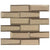 Monet Magic in Champagne Bricks Glass Tile