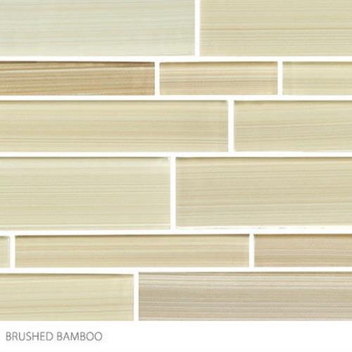 Translucent Fresco Glass in Brushed Bamboo Glass Tile – DesignCo