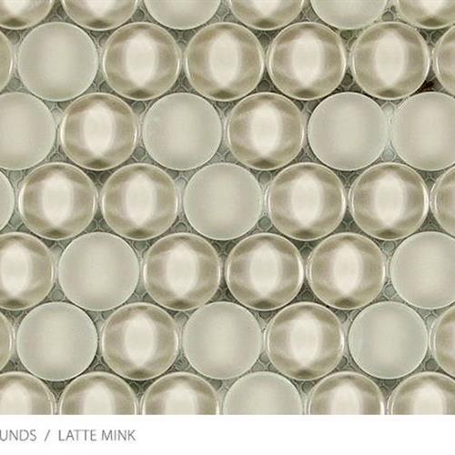 Translucent Penny Round in Pearl Glass Tile
