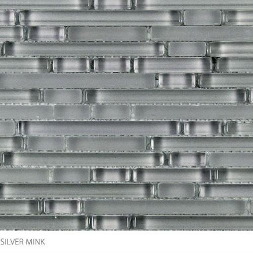 Translucent Micro in Silver Mink Glass Tile