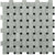 Basket Weave in Trenza White Carrara  Black Dot Natural Stone