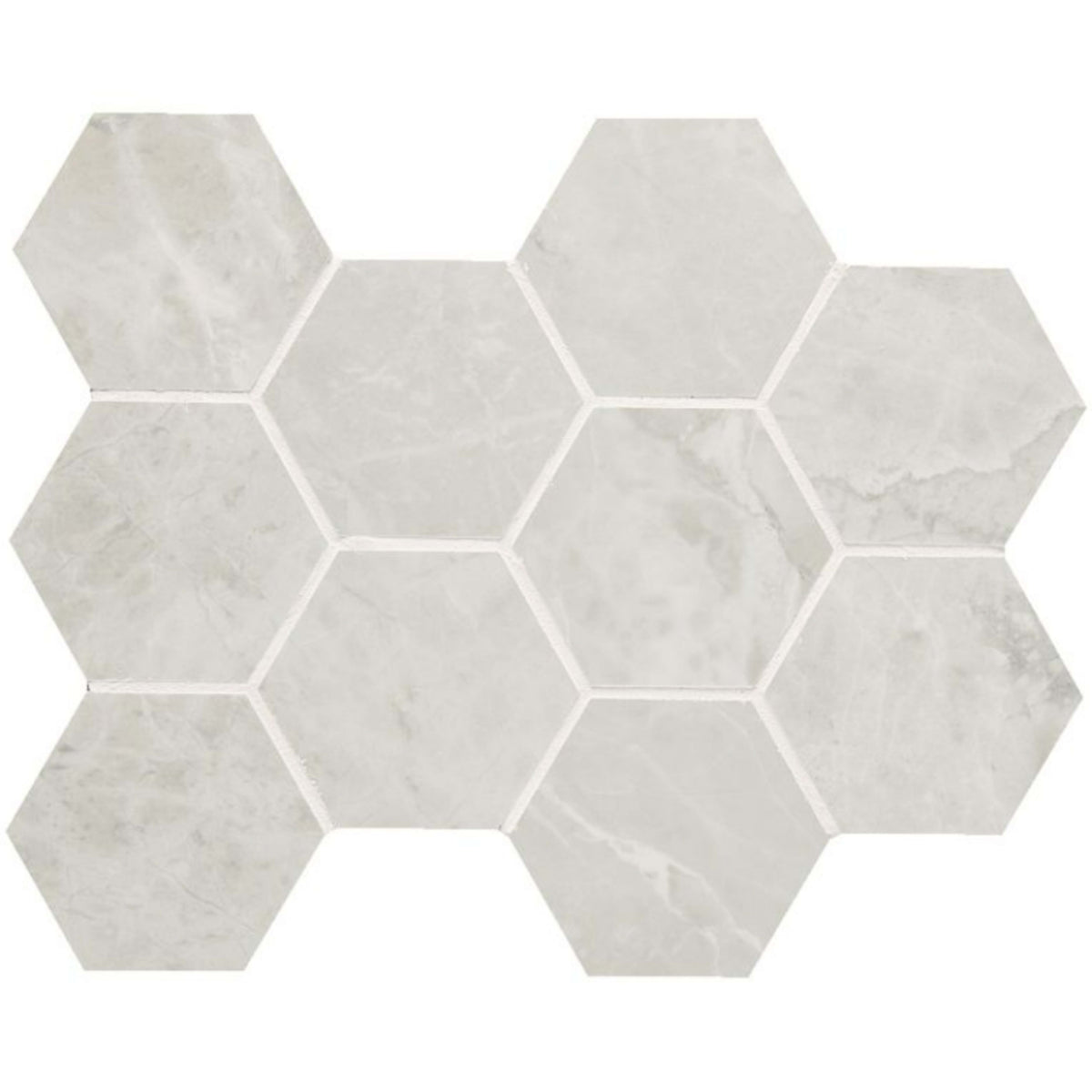 Tru Marmi in Silver Hex Tile