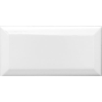 Simply Brilliant in White 3x6 Beveled Tile