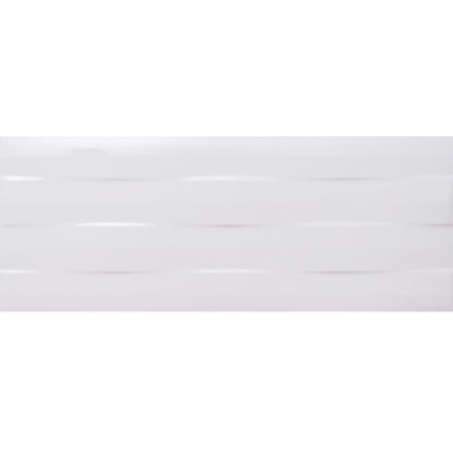 Simply Brilliant in White 8x20 Relief Tile