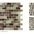 Crackle Glass in Walnut Mix - 1x1 Mosaic Glass Tile