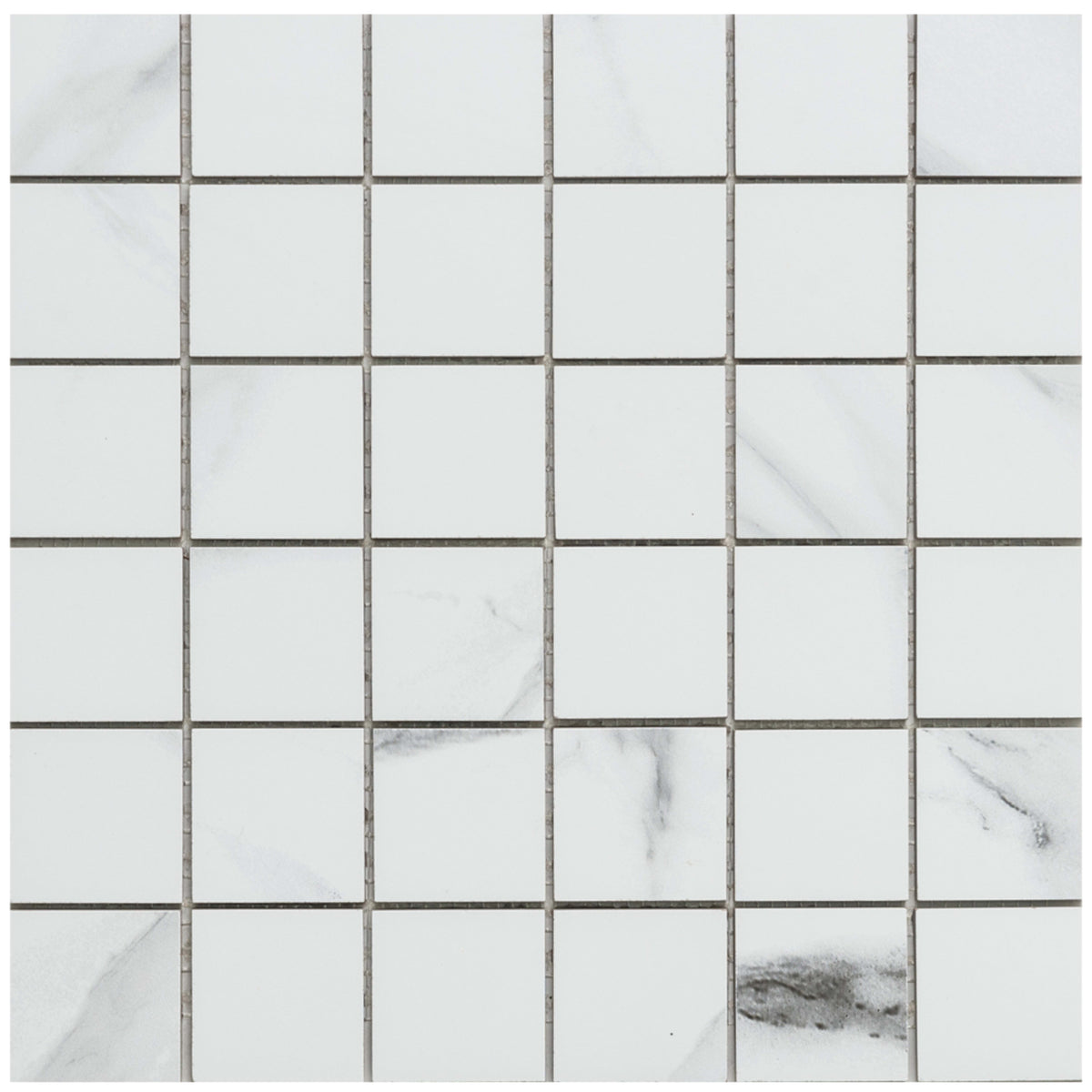 Thassos in Grey 2x2 Tile