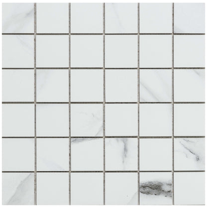 Thassos in Grey 2x2 Tile