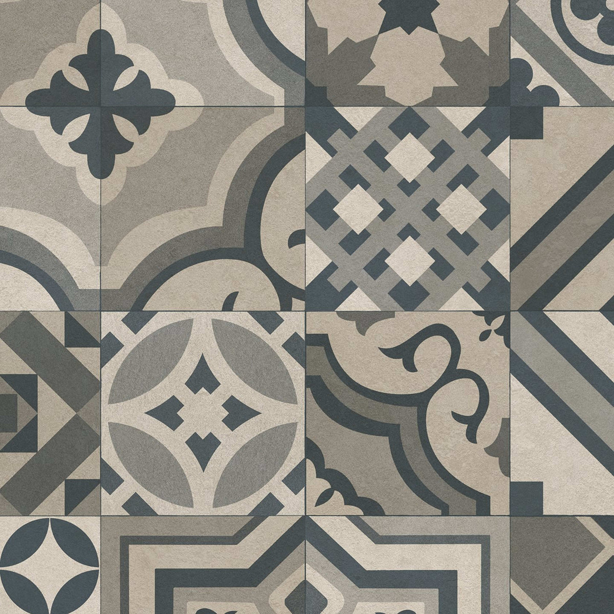 TruTex in Encaustic Tile Artizan Vinyl Sheet Goods