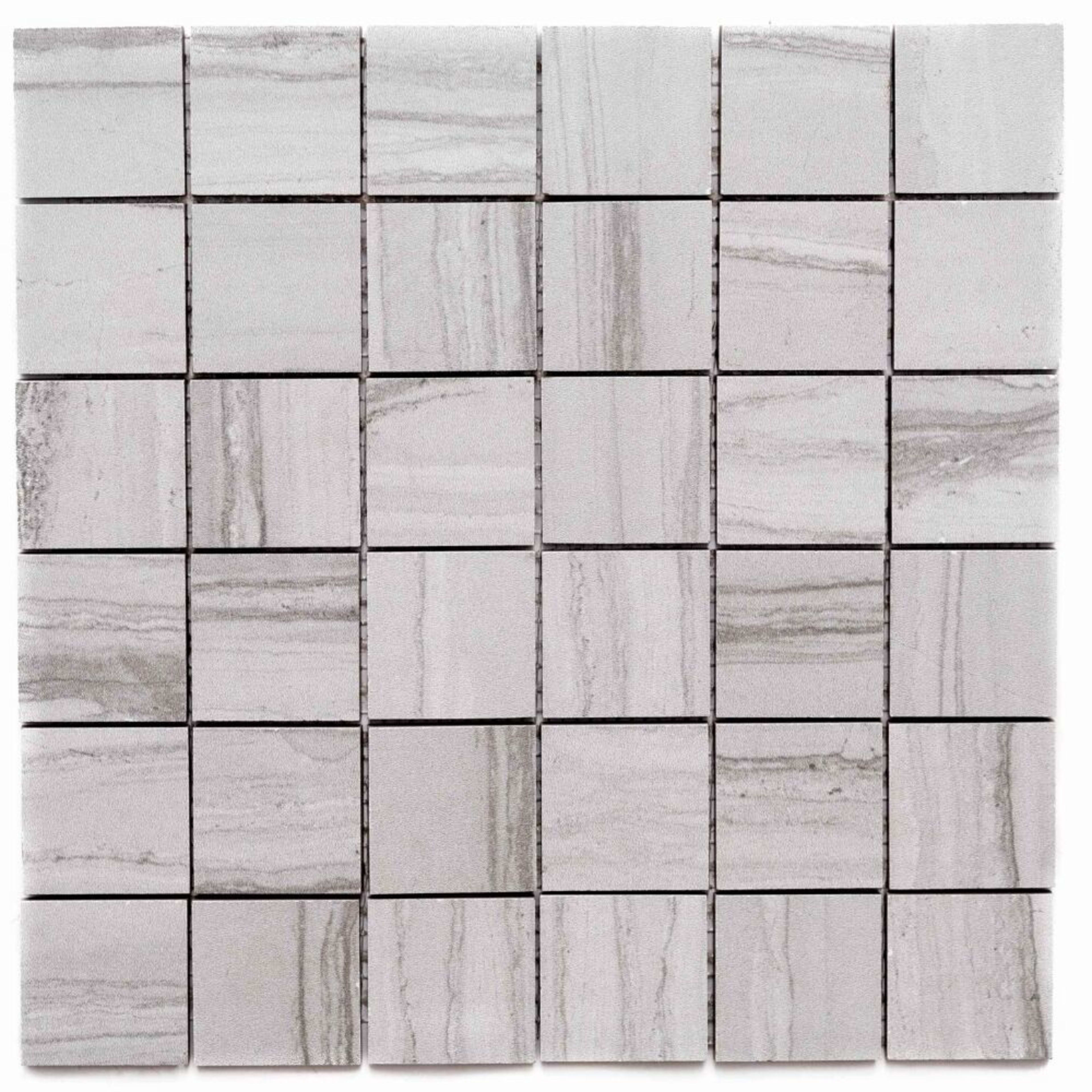 Verse in Graphite Mosaic Tile