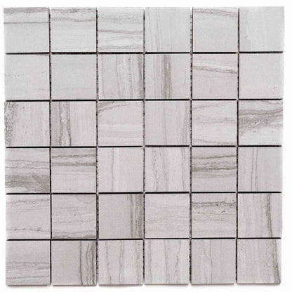 Verse in Graphite Mosaic Tile
