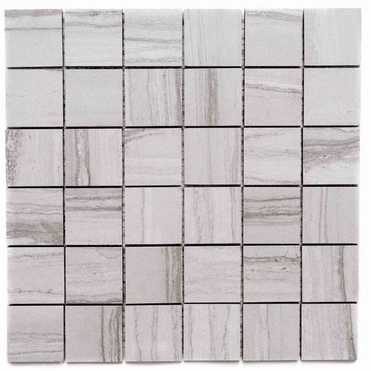 Verse in Graphite Mosaic Tile
