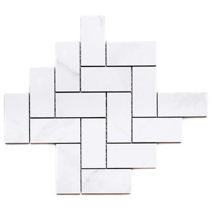 Vivaldi in White Mosaic Tile