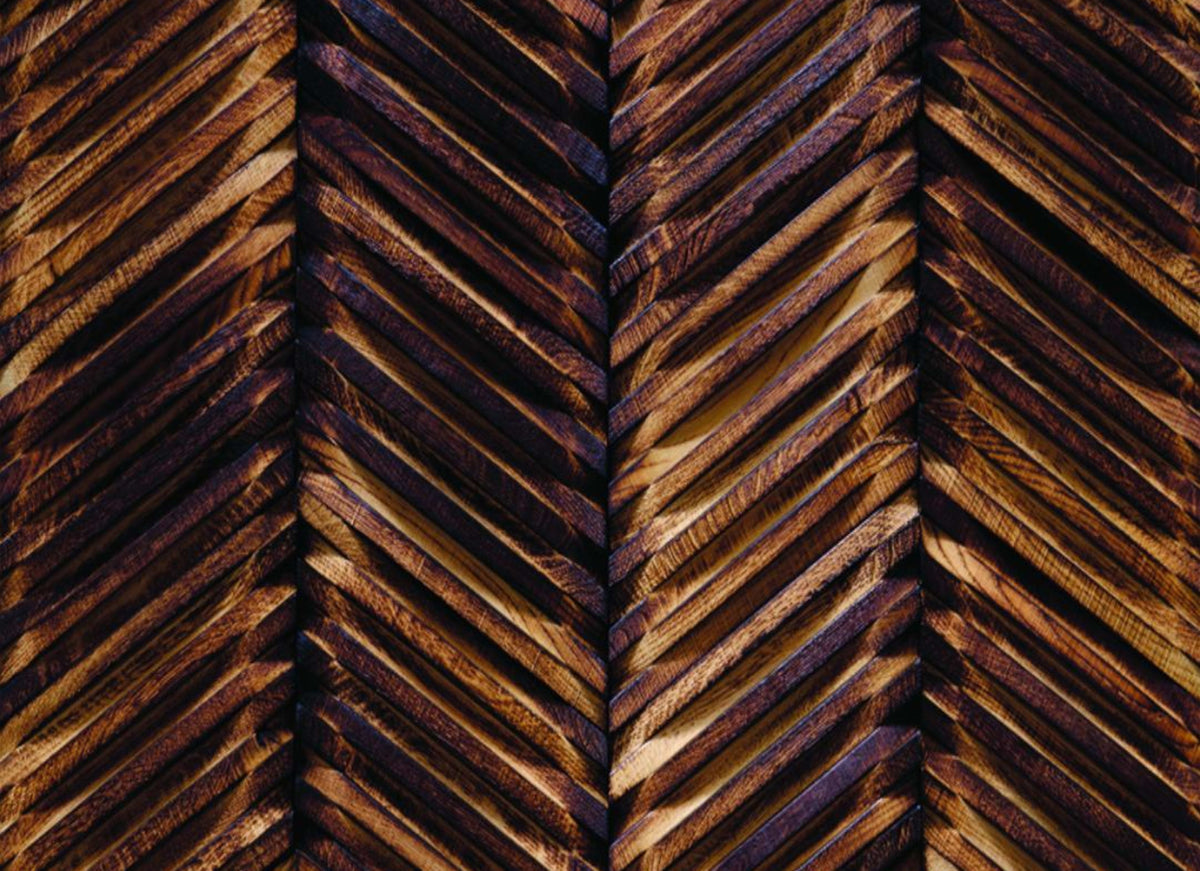 Wall -  Inceptiv - Curva Chevron in Tabak