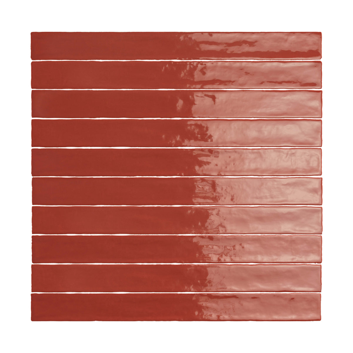 Linea in Terracotta Glossy 2 X 20 Tile