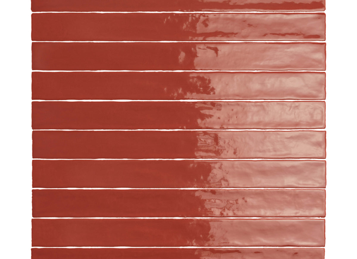 Linea in Terracotta Glossy 2 X 20