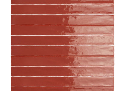 Linea in Terracotta Glossy 2 X 20