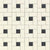 Unglazed Mosaics in Biscuit/Black Dot Windmill Tile