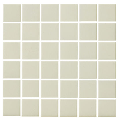 Urban Textures in Ivory 2x2 Mosaic  Tile