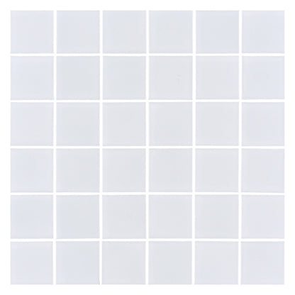 Urban Textures in White 2x2 Mosaic  Tile