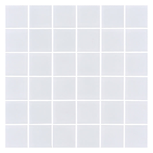 Urban Textures in White 2x2 Mosaic  Tile