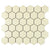 Urban Textures in Ivory 2" Hexagon Tile
