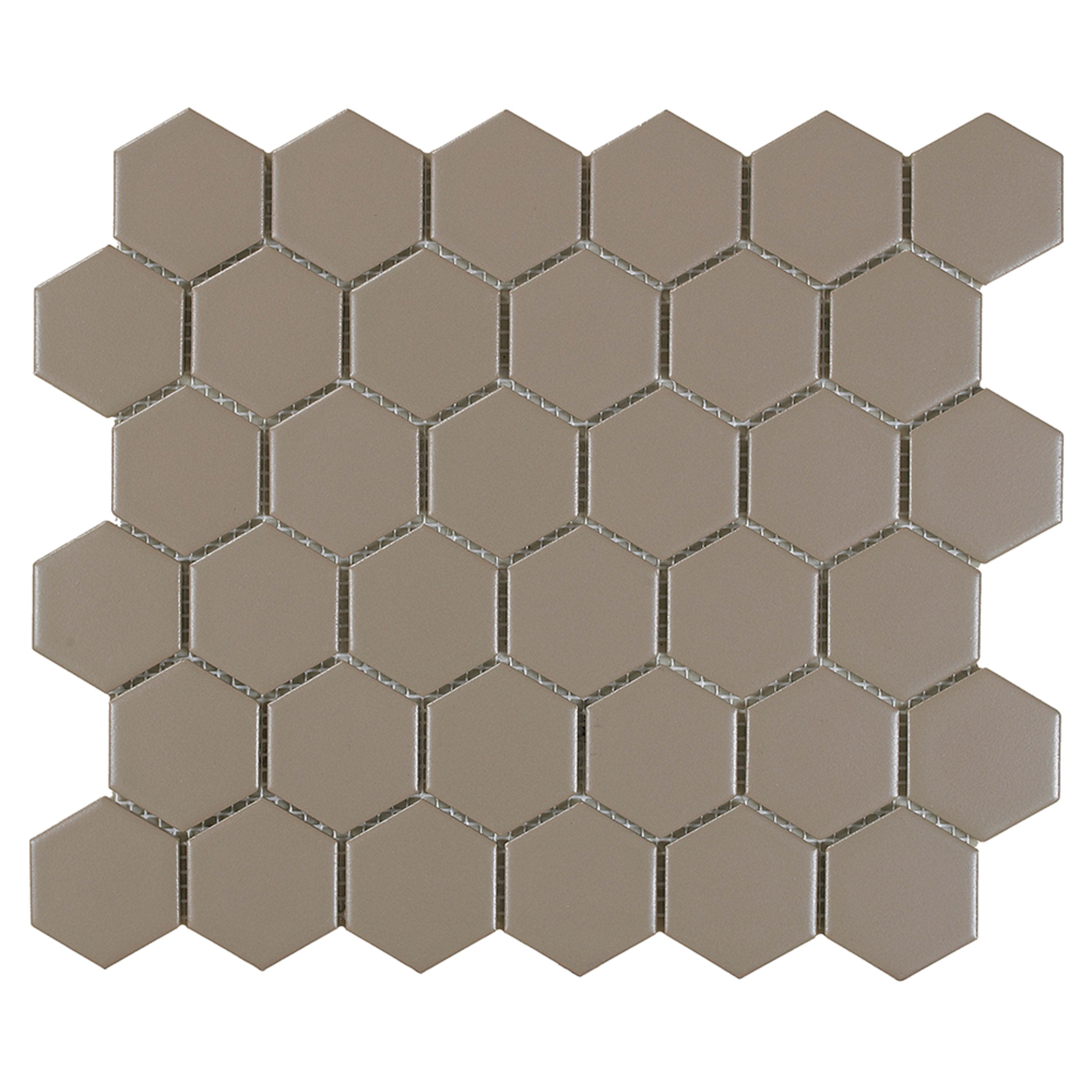 Urban Textures in Gray 2" Hexagon  Tile