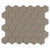 Urban Textures in Gray 2" Hexagon  Tile