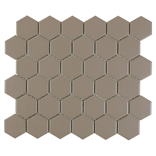 Urban Textures in Gray 2" Hexagon  Tile