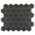 Urban Textures in Graphite 2" Hexagon Tile