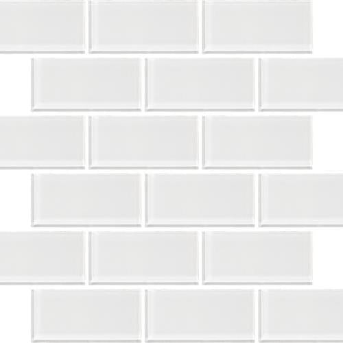 Urban Textures Contempo in Bright White - 2"x4" Glass Tile