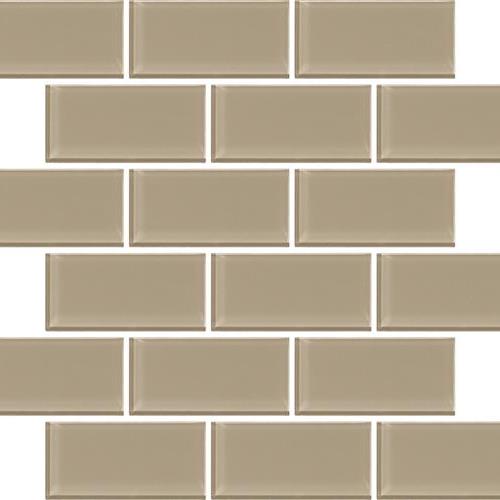 Urban Textures Contempo in Beige - 2"x4" Glass Tile