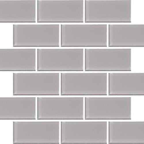 Urban Textures Contempo in Ash - 2"x4" Glass Tile