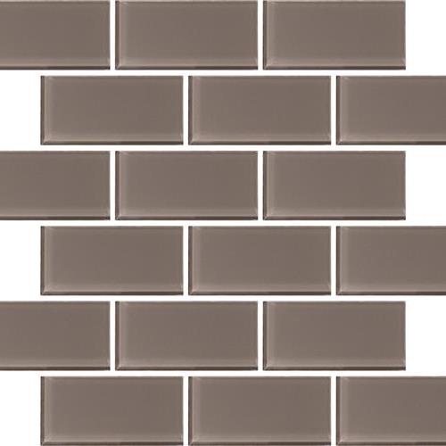 Urban Textures Contempo in Gray - 2"x4" Glass Tile