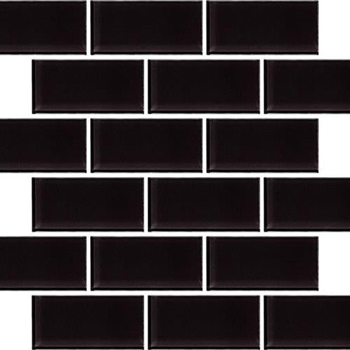 Urban Textures Contempo in Graphite - 2"x4" Glass Tile
