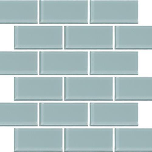 Urban Textures Contempo in Sky Blue - 2"x4" Glass Tile