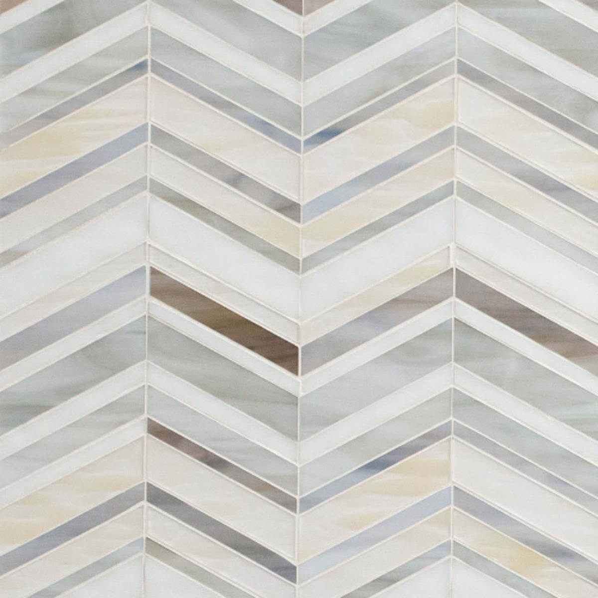 Urban Wave in Greige Glass Tile