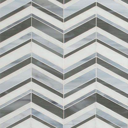 Urban Wave in Lapis Glass Tile