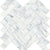 Virtue Bianco in Herringbone Mosaic Honed Natural Stone