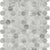 Volcana Notte in Penny Round Mosaic Honed Natural Stone