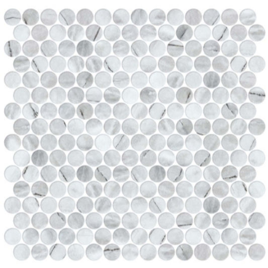 Carolina Dots Collection in Venezuela Dawn Glass Tile