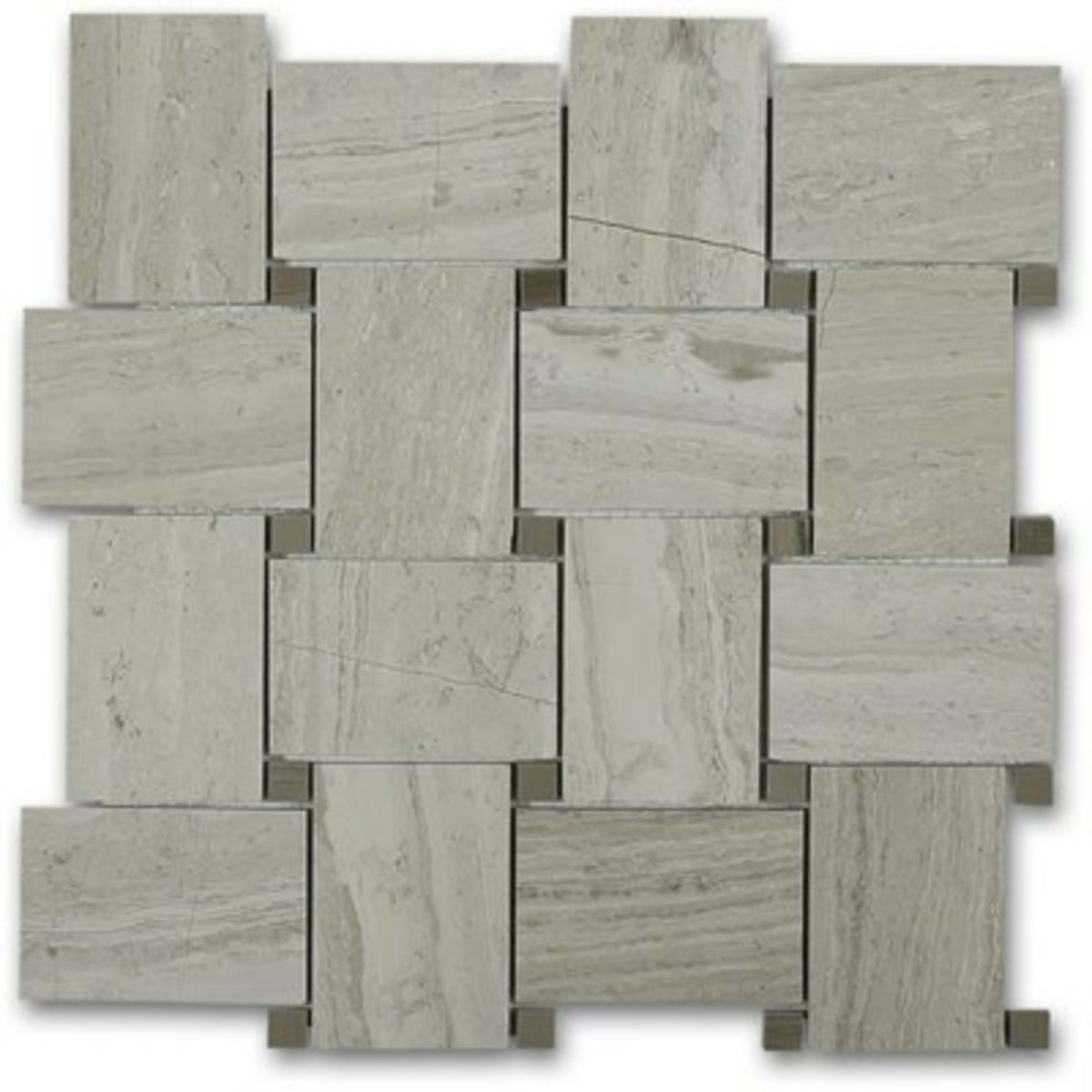 Wide Weave in Wooden Beige With Athens Gray Dot Natural Stone