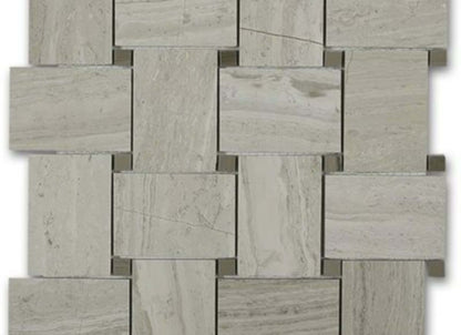 Wide Weave in Wooden Beige With Athens Gray Dot