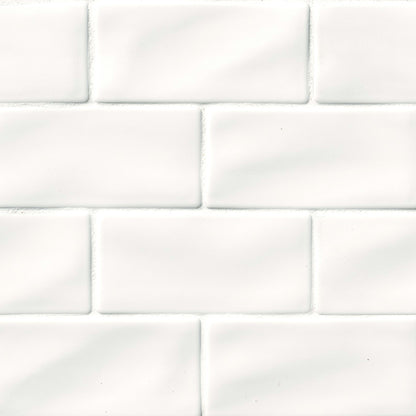 Highland Park in Whisper White 3x6 Tile