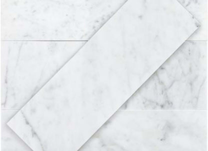 White Carrara in White Carrara 4x12 Polished