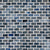Water Ripple Mosaic in Blue Glass Tile
